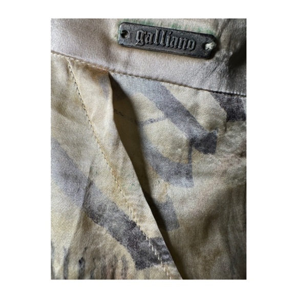 John Galliano vintage “Gazette” Print Silk mini dress, early  2000s - Picture 4 of 8